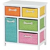 ランドリーチェスト 3段 木製 引き出し収納付き 白(ホワイト) 【完成品】 【代引不可】 生活用品 インテリア 雑貨 日用雑貨 洗濯用品 ハンガー [並行輸入品]