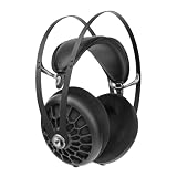 MEZE AUDIO 105 AER | 有線オーバーイヤー軽量オーディオファン オープンバックヘッドホン | 50mmダイナミックドライバー | 低インピーダンス 42オーム | ケーブルとキャリーポーチ付属 (ブラック)