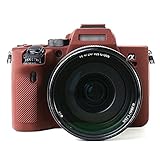 ソニー用 α7RM4 / α7R IV / α7R4 / ILCE-7RM4用 ケース Sooyeeh シリコン製 軽量 耐衝撃 ソフト 旅行 アウトドア撮影 男女兼用 SONY用 A7RM4 / A7R IV / A7R4 / ILCE-7RM4用 カメラケース 保護カバー（コーヒー）