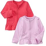 Gymboree(ジンボリー) カーディガン ジャケット リボン フリル ジップアップ ペプラム 女の子 80 90 100 ベビー キッズ (2T-3T 紫) [並行輸入品]
