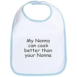 CafePress My Nonna can cook better Bib - Standard Sky Blue by CafePress
