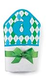 Mud Pie Initial Baby Boy Blue Initial Hooded Terry Towel, Letter D (Discontinued by Manufacturer) by