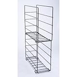 【つみ重ねすきま万能ラック２個組】積み重ね 棚 万能ラック 収納 シェルフ ラック スチール 便利グッツ スッキリ キッチン リビング 生活雑貨