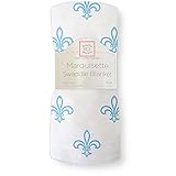 スワドルデザインズ SwaddleDesigns マーキゼット 軽量 ガーゼ おくるみ - モッドサークルオンホワイト ブランケット SD-405 敷布団 掛布団 日よけ 出産祝い 春夏秋 エイデンア