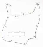 Fender ピックガード10-HOLE CONTEMPORARY JAZZ BASS® PICKGUARD,WHITE