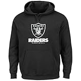 Oakland Raiders Adult Medium Critical Victoryフード付きスウェットシャツブラックラスベガス
