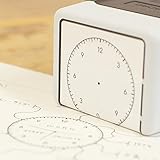 アナログ時計 スタンプ 24時間 12時間折り返し 直径37mm デイリー スケジュール 浸透印 シャチハタタイプ ハンコ OSANPO Shopping オリジナル