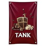 タンクWarrior RPG MmorpgクラスRole Playing GameホームビジネスオフィスSign 22" x 33" MINI.BANNER.Z000387_8