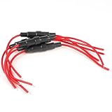 uxcell ヒューズホルダー　5ｍｍｘ20ｍｍ　ヒューズ　22AWGワイヤ　5個入り