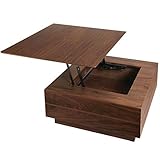 タンスのゲン センターテーブル 正方形 幅80 ウォールナット 完成品 ブラウン 30800007 WN