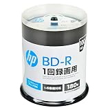 ヒューレット・パッカード(HP) 1回録画用 ブルーレイディスク BD-R 25GB 100枚パック インクジェットプリンタ対応 ホワイト 片面1層 1-6倍速 VBR130RP100SH1