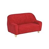 arne ミニソファー 2人掛け キッズソファ 布張り Petit 2P PC300 No.009 カーマイン