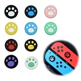 スティックカバー ロッカーキャップ アナログスティック ジョイ 保護 滑り止め保護 親指グリップ アシスト 取り付け簡単 猫の爪 (10個セット)