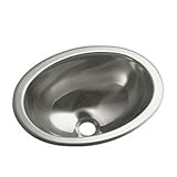 Sterling 11811-0 Oval Single Basin Self-Rimming/Undermount Entertainment Sink/Lavatory [並行輸入品]