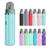 【正規品】CALIBURN G3 Lite Pod System Kit 電子タバコ カリバーン G3 ライト スターターキット 1200mAh 2.5ml 25Wの最大出力 LEDインジケーター付き TYPE-C充電 POD型 持ち運び コンパクト vape ニコチンフリー リキッドなし (Ice Blue)