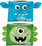 NUBY Reusable Snack Bag, Blue/Green [並行輸入品]