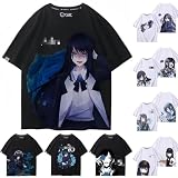 Ado アド tシャツ アド 半袖 アイドル歌手 応援 グッズ 夏服 日常服 記念シャツ 萌えグッズ おしゃれ ファッション 快適 柔らかい 男女兼用 プレゼント (XL,色-5) [並行輸入品]