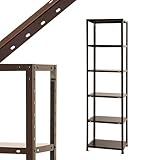 スマートラック NSTR-737 幅60×奥行45×高さ210cm 6段 ブラウン 40㎏/段