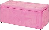 不二貿易 ファブリック トランクベンチ 幅83cm ピンク 60724