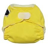 Imagine Baby Products Newborn Rayon From Bamboo All-In-One Hook and Loop Cloth Diaper, Marigold by I