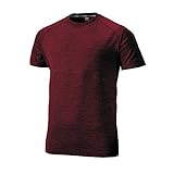 wundou(ウンドウ) フィットネス Tシャツ P710 バーガンディミックスブラック L