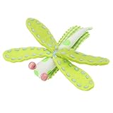 everbloom studio #31 Dragonfly clip lime dot