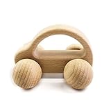 Montessori Nursing Wooden Teether Car Wooden Rattles Baby Fun and Interesting Toys by LOVEBABY