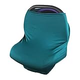 Tovadoo 授乳ケープ ベビーカーカバー 座りシート 3way コットンブレンド　多色　無地　シンプル　高品質　ソフト　軽量　通気性よい　洗濯機対応　出産準備　出産祝い （26.5*0.2*27.