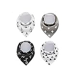 jpsc スタイ ビブ よだれかけ コットン100% 柔らかい 2層タイプ スナップ 三角 ベビー 4枚セット