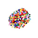500Pcs 25Mmマルチカラーアート＆クラフトポンポンボールクリスマスDIYパーティーデコレーション用の各種ポンポン（混合色）