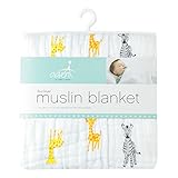 エイデンアンドアネイ ブランケット おくるみ 厚手 aden muslin blanket（カラー：giraffe/zebra）S406 aden+anais [並行輸入品]