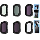 Taoricup Osmo Pocket 3 フィルター UV CPL ND レンズフィルター フィルターセット DJI Osmo Pocket 3対応レンズ保護 (6pcs(CPL+ND16+ND64+ND256+STAR+Black Mist 1/8))