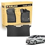 KARLUX トヨタALPHARD アルファード/ヴェルファイア 30系 7/8人乗り車専用のフロアマット。3Dカーマットは防水・防滑・防汚でTPE素材製。ALPHARD アルファード/ヴェルファイア 30系 7/8人乗り車に最適化されたカスタム設計。 (1-2列目フロアマット)
