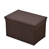 山善(YAMAZEN) 収納ボックススツール (幅46 奥行29) ダークブラウン MSS-WP(DBR)