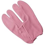 [オオキニ] 足袋ソックス レディース ストレッチ 足袋 日本製 無地 14色 【323】ピンク