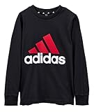 [アディダス] 長袖 Tシャツ キッズ エッセンシャルズ バッジ オブ スポーツ レギュラーフィット 長袖Tシャツ JSY47 ブラック(IS5190) J130
