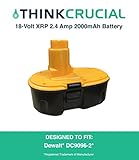 Dewalt DC9096 XRP 18-Volt 2.4 Amp Hour NiCd 2000mAh Pod Style Battery, Designed & Engineered by Thin