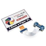 7.3インチ 800X480 7色 カラー 電子ペーパー モジュール Eink E-paper Epaper ディスプレイ 拡張ボード HAT スターターキット for RPI Raspberry Pi Zero W WH 3 3A 4B 4 Model B 4GB 8GB ラズベリーパイ ゼロ ラズパイゼロ 2W 互換性 電子工作 スターターセット