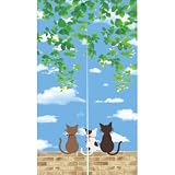 のれん 暖簾 おしゃれ フクロウ スターフィッシュ 招き猫 犬 ひまわり 間仕切りカーテン 目隠し 見えにくい 柔らかい 飾り 玄関 温泉 旅館 ホテル 廊下 お風呂 洗面所 トイレドア キッチ リビング 飲食店 片面プリント 出入り口 幅85長さ170