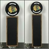 Blackhawks Hockey Puck黒板タップハンドル 11"