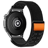 腕時計 ベルト22mm Huawei Watch GT6 Pro/GT6/GT5 Pro/GT5/GT4/GT3 46mm対応クイックリリースナイロンバンド 22mm Amazfit bip 6/GTR 4/Garmin Venu4 45mm/Venu3/Forerunner 265/255対応 マジックテープ交換ベルト