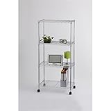 LIFELEX システムラック 60W 可動棚 幅59.5×奥行34.5×高さ124cm タイプ:4段 KMT18-5927