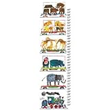 Marmont Hill MH-ECG-10-C-42 Animals & Steam Train by Eric Carle canvas Growth Chart 12 x 42 [並行輸入品]
