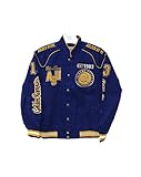 Big Boy Gear Albany State Golden Rams crest and Est日付onスナップRacingジャケット