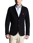 Cotton Mesh 2-button Jacket 11-16-0731-060: Black