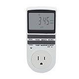 DealMux 120V US Socket 1800W TS-839 Digital Programmable Timer Plug 3 Prong Outlet 24H