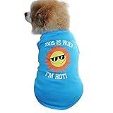 レンコス（Lemcos）犬の衣装 ペットのファッション用品 犬服 猫服 春夏秋服 可愛い 太陽 Tシャツ 普段着 心地良いです 散歩 お出かけ シンプルです ふわふわ おしゃれ 人気 ペット猫 犬 ド