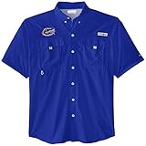NCAA Florida GatorsメンズCollegiateバハマ半袖シャツ、Azul、スモール