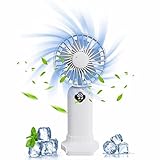 【2024年新登場・超軽量】ハンディファン ハンディ扇風機 携帯扇風機 20dB静音 手持ち扇風機 3段階風量調節 USB充電式卓上扇風機 