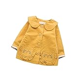 Pojour ベビー服 子供服 女の子 秋冬 防寒 ソフト長い耳コート おしゃれ かわいいキツネジャケット 長袖 暖かい ベビールームウェア 普段着 カジュアル 旅行 記念日 プレゼント 黄色